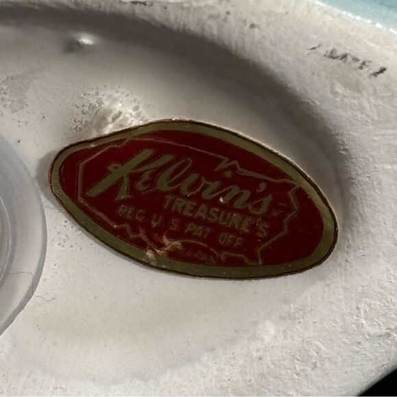 Vintage Ceramic Iridescent‎ Dolphin Salt and Pepper Shakers Ocean Tropical Japan - Picture 3 of 4